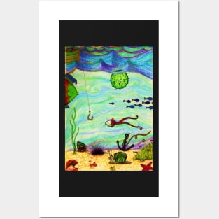 U is for Underwater Posters and Art